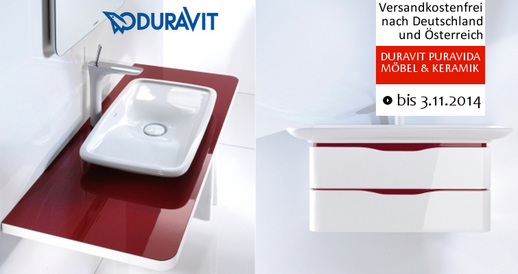 Duravit Puravida Badmöbel bringen Luxus pur in Ihre Badezimmer. Durch Ihre geschwungenen Formen und ihre stilvolle Optik strahlen Sie genussvolle Lebensfreude aus. Duravit Puravida Badmöbel bringen Luxus pur in Ihre Badezimmer. Durch Ihre geschwungenen Formen und ihre stilvolle Optik strahlen Sie genussvolle Lebensfreude aus. Im Mai 2013 sparen Sie bei uns im Online-Shop 15% auf alle Duravit Puravida Badmöbel.