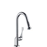 Hansgrohe Axor Citterio Einhebel-K&uuml;chenmischer mit Ausziehbrause DN15, Farbe: chrom 39835000