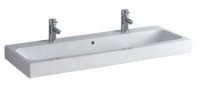 Keramag iCon Waschtisch 1200x485mm mit zwei Hahnl&ouml;chern, 124020, Farbe: wei&szlig; 124020000