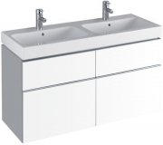 Keramag iCon Doppel-Waschtisch-Unterschrank 840520 1190x620x477mm, Alpin 840520000