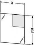 Duravit Starck Spiegel mit Beleuchtung 9717, 600mm S19717L0000