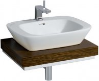 Keramag Silk Waschtischplatte 816360 60x10x47cm, Ausschnitt mittig, Wenge 816360000