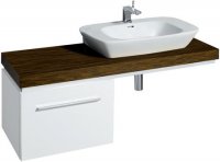 Keramag Silk Waschtischplatte 816341 140x10x47cm, Ausschnitt rechts, Wenge 816341000