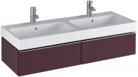 Keramag iCon Doppel-Waschtischunterschrank 840221 1190x240x477mm, Burgund 840221000