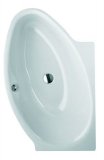 Bette Pool I Oval Badewanne 6053, 161x102cm, rechts, weiss, Farbe und Ausf&uuml;hrung: wei&szlig; 6053-000