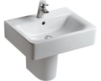 Ideal Standard Connect Cube Waschtisch 650 mm E7729, 1 Hahnloch, Farbe: wei&szlig; E772901