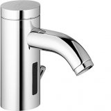 Hansa Hansadesigno-E Waschtischbatterie Mischwassertemperatur, Batteriebetrieb ohne Ablaufgarnitur 51772210
