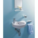 Keramag Fidelio Handwaschbecken 37x25cm, ohne Hahnloch, Farbe: weiss, mit KeraTect 274037600