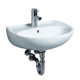 Keramag Renova Nr.1 Waschtisch 70cm, mit Hahnloch, ohne &Uuml;berlauf, Farbe: weiss, mit KeraTect 223072600