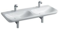Keramag myDay Doppelwaschtisch 1300x480 mm, weiss 135430, Farbe: wei&szlig; 135430000