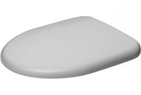 Duravit WC-Sitz Architec ohne SoftClose Scharniere edelstahl, weiss 0069610000