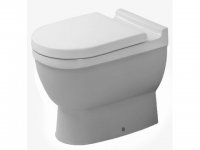 Duravit Stand-Tiefsp&uuml;l-WC Starck 3 56cm, Abgang waagrecht, Farbe: wei&szlig; mit Wondergliss 01240900001