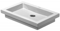 Duravit Einbauwaschtisch 2nd floor 58cm, Farbe: wei&szlig; 0317580029