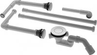 Duravit Ab- und &Uuml;berlaufgarnitur Sundeck m.Push-Open-Ventil u.90 790213000001000