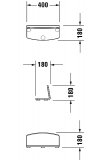 Duravit Fu&szlig;st&uuml;tze Blue Moon 1800x1800mm L&auml;nge 180mm 790885000000000