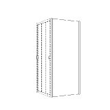 Koralle Duschtrennwand Edition TDE 80 765-785x1950mm, Duschkabinen: Silber Matt ESG L60036502524