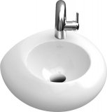 Villeroy und Boch Handwaschbecken Pure Stone 537041, Farbe: wei&szlig; ceramicplus 537041R1