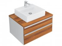 Villeroy und Boch Waschtischunterschrank Shape A522DJ, Farbe: Anthrazit Glanzlack A522DJDQ