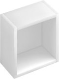 Villeroy und Boch Regal Frame To Frame A81000 250x250x, Farbe: Lagune, Kante Silber/Wei&szlig; A81000NQ