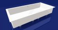 ifloat Corian Einbauwanne ohne Sch�rze mit Fussgestell