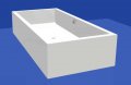 ifloat Corian Wanne mit Front und Seitensch�rze rechts inklusive Fuss