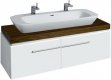 Keramag Silk Waschtischplatte 816343 140x10x47cm, Ausschnitt mittig, Wenge