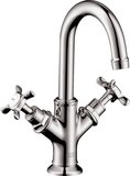Hansgrohe Axor Montreux 2-handle basin mixer 160, pop-up waste, for hand basin
