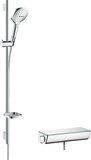 Hansgrohe Raindance Select surface-mounted shower system 120 with Ecostat Select thermostat and shower bar 90 ...