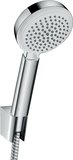 hansgrohe Crometta 100 Shower holder set Vario with shower hose 125 cm, 26666400, white/ chrome