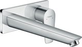hansgrohe Talis E single-lever concealed washbasin mixer, wall mounted, unlockable strainer valve, 225mm proje...