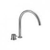 Vola 590H Two-hole mixer tap with single action mixer, chrome