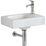 Keramag Citterio hand basin 500541011, without overflow, tap hole on the right, 450x300mm, white with KeraTect...