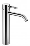 Dornbracht Meta single-lever basin mixer with raised foot, without pop-up waste, for use on surface-mounted wa...
