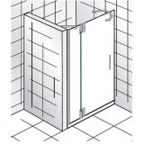 HSK K2P hinged door on side part for niche, size: 90.0 x 200.0 cm, door hinge left