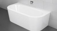 Bette Starlet I Silhouette, 175x80cm, Bathtub pre-wall version, white, with waste and overflow set Multiplex M...