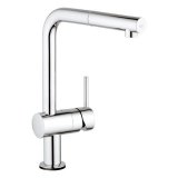 Grohe Minta Touch Electronic sink mixer high spout, pull-out mousse spout