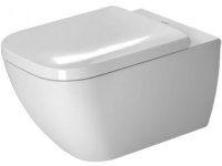 Duravit Happy D.2 54cm wall-mounted WC, rimless, with concealed fixing (Durafix)