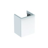 Geberit Smyle Square Hand-rinse basin Vanity unit, 500.350., 442x617x356mm, with 1 door, right opening
