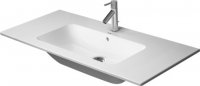 Duravit ME by Starck Furniture wash basin, 1 tap hole, overflow, with tap hole bench, 1030 mm