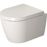Duravit ME by Starck wall-hung WC, rimless, wash-out, Durafix included, 370 x 480mm, Compact