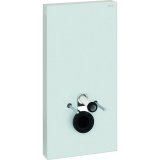 Geberit Monolith PLUS sanitary module for wall-mounted WC, 101cm, lateral water connection, with connection pi...