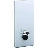 Geberit Monolith PLUS sanitary module for wall-mounted WC, 114cm, water connection at rear centre, with connec...