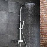 HSK Shower-Set AquaSwitch RS 500 Mix, shelf: white glass, 1001840-07