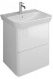 Burgbad Iveo ceramic washbasin incl. vanity unit SFEN065, width: 650mm