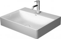 Duravit DuraSquare furniture washbasin 60x47 cm, polished, without tap hole, without overflow, with tap hole b...