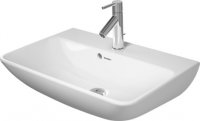 Duravit ME by Starck Wash basin Compact 60x40cm, 1 tap hole, with overflow, with tap hole bench,
