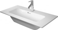 Duravit ME by Starck Furniture wash basin Compact 63x40cm, 1 tap hole, with overflow, with tap hole bench