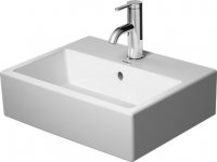 Duravit Vero Air furniture hand basin 45x35cm, with overflow, with tap hole bench, without tap hole