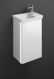 Burgbad Iveo cast mineral washbasin incl. vanity unit SFGX044L, incl. LED vanity unit lighting, version left, ...