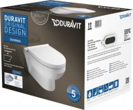 Duravit DuraStyle Basic wall-mounted toilet Duravit Rimless® Set